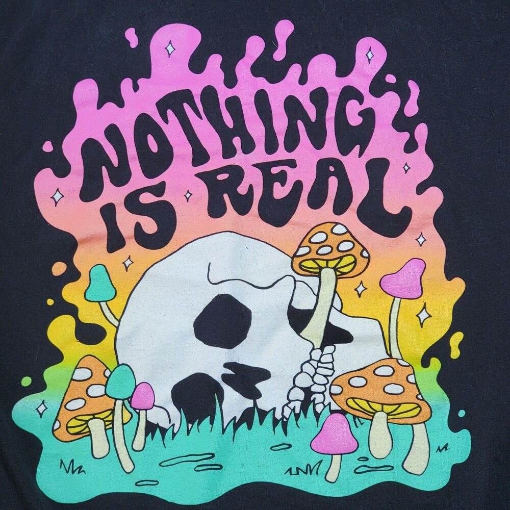 Spencer's Graphic SS Tee Black "Nothing Is Real" - Size Medium
